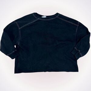 Sage collective black body fit crewneck sweatshirt | Sz M